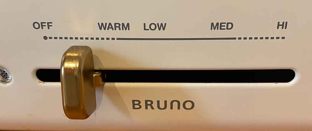BRUNOの温度設定